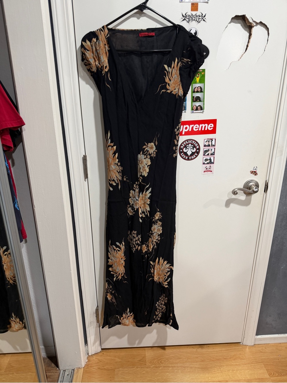 Vintage Kartika Made in Italy 100% Viscose Floral Maxi Dress IT 42